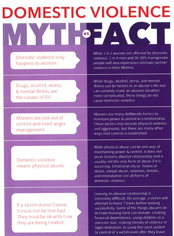 Domestic Violence Myth vs Fact