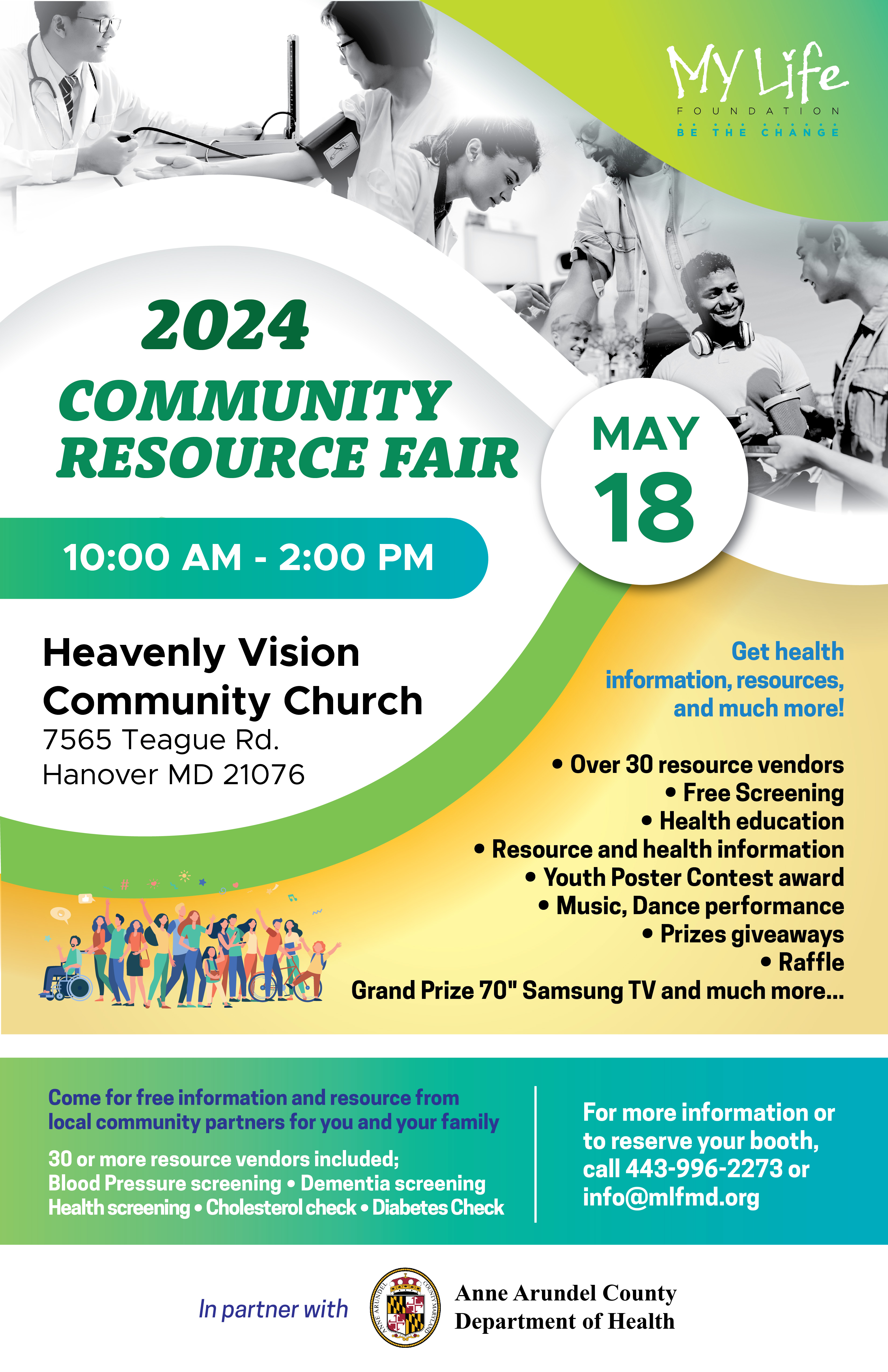 2024 Community Resource Fair - May 18, 10:00 A.M. - 2:00 P.M., Heavenly Vision Community Church