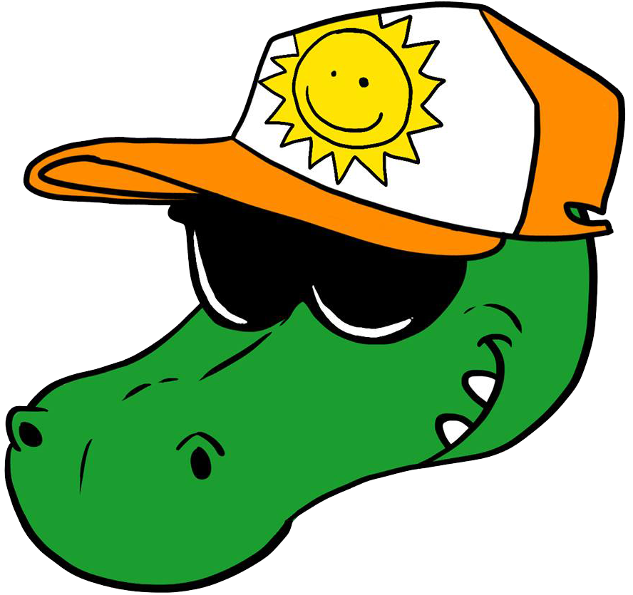 Alex the Alligator Headshot wearing Sunglasses