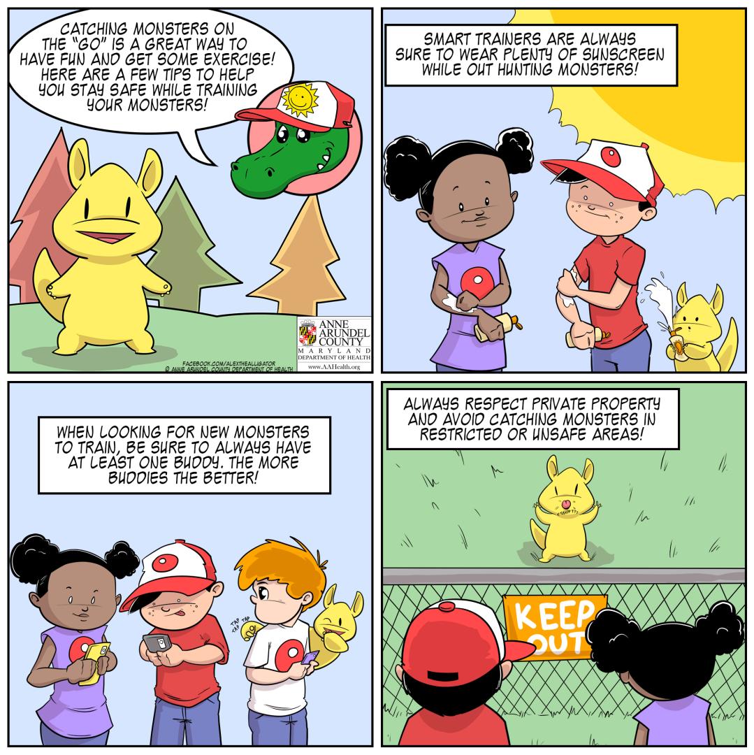 Pokemon Go Safety Tips Comic