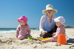 Babies on the beach