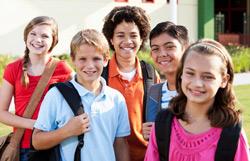 Group of teens
