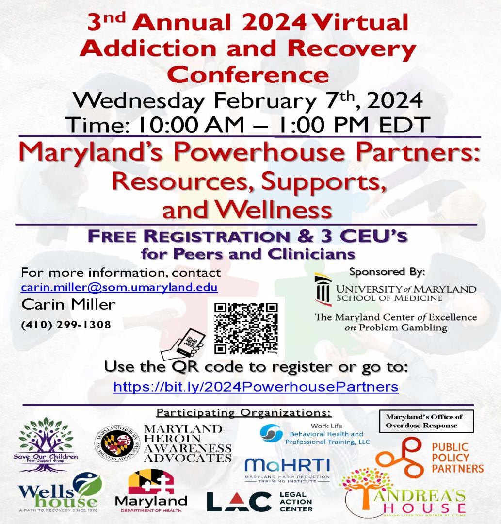 3nd Annual 2024 Virtual Addiction and Recovery Conference