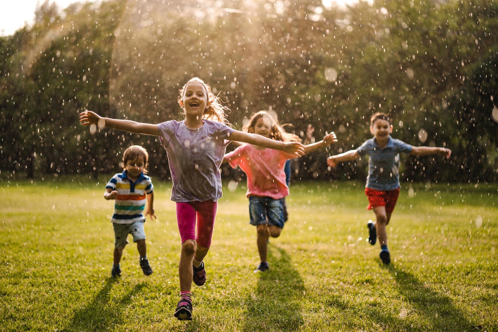 Children playing outside