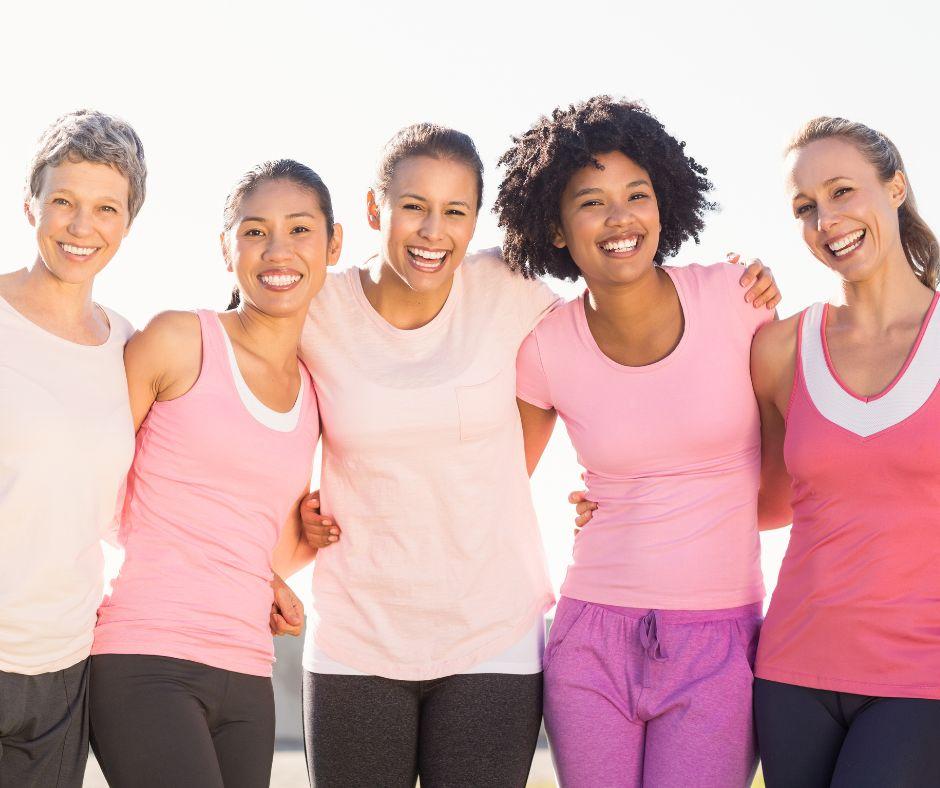 A group of women smiling