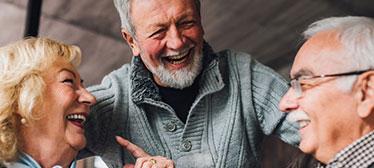 Group of older people laughing