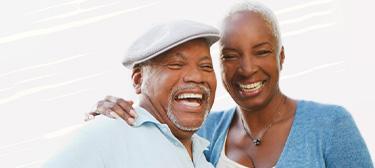 A happy older couple