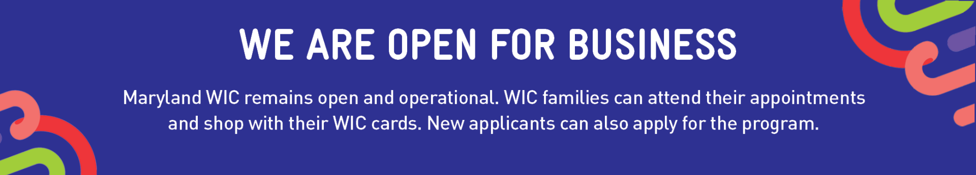 We are open for business