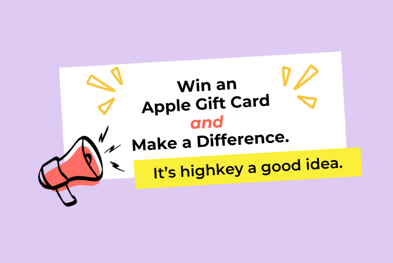 Win an Apple Gift Card and Make a Difference