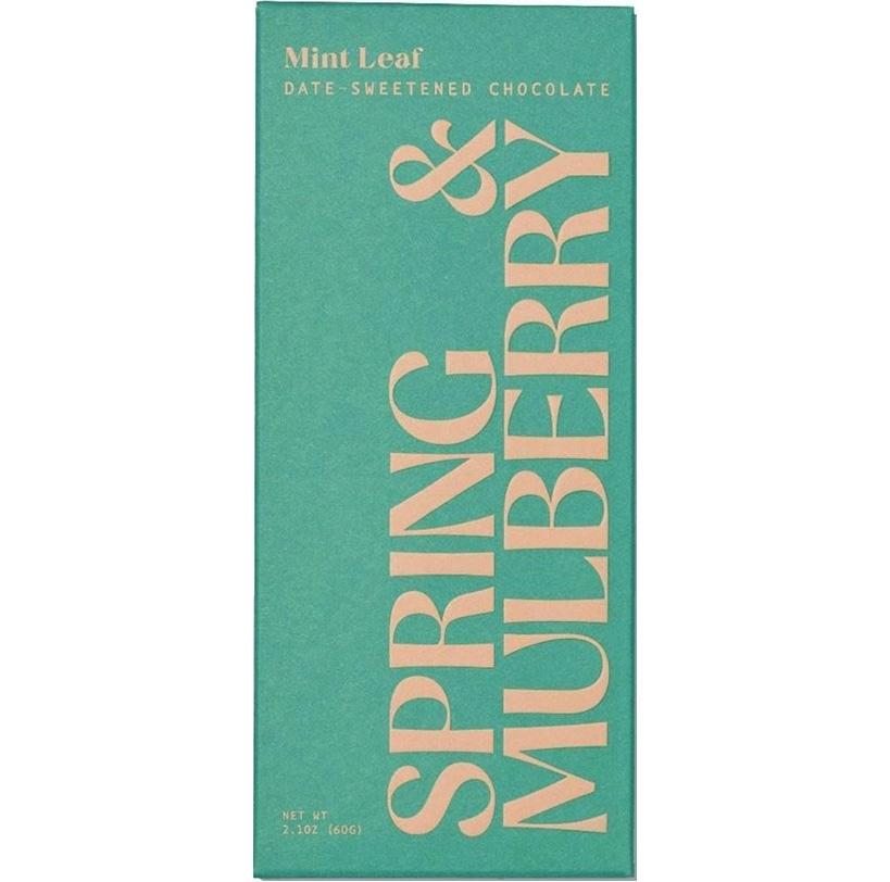 A green chocolate bar wrapper