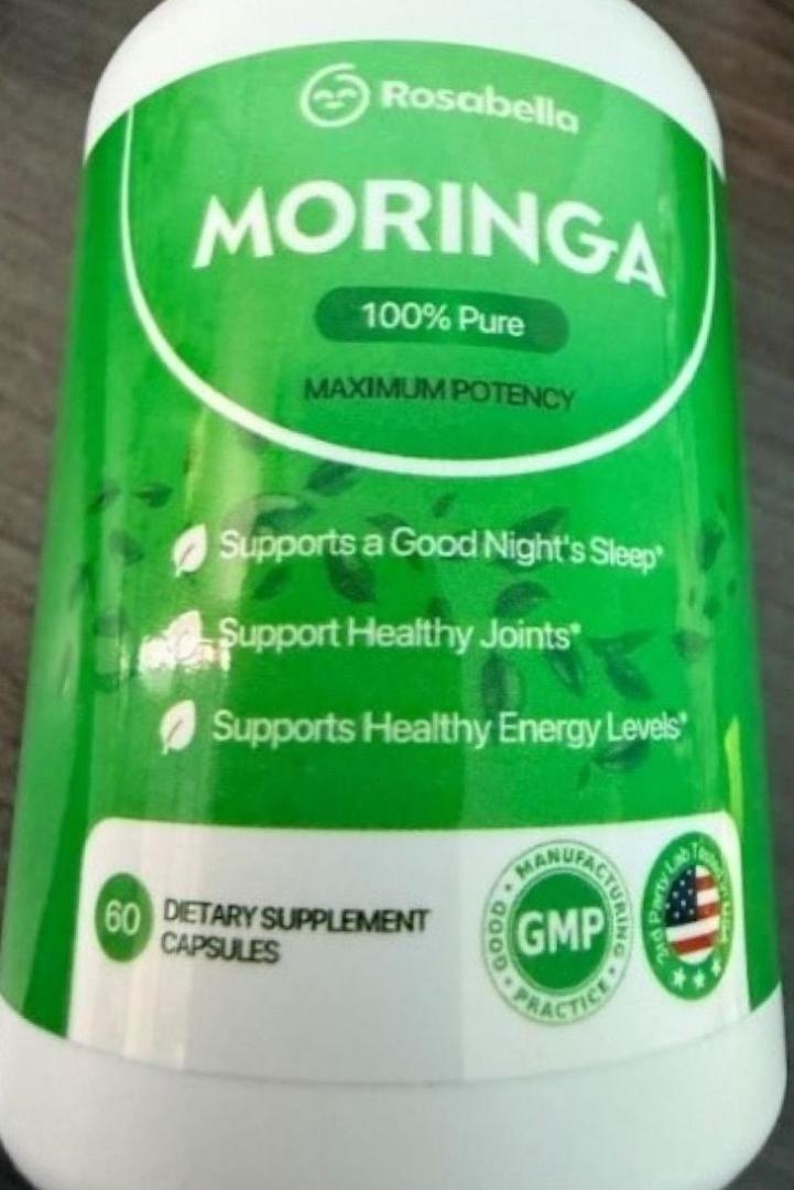 Container of Rosabella Moringa Capsules