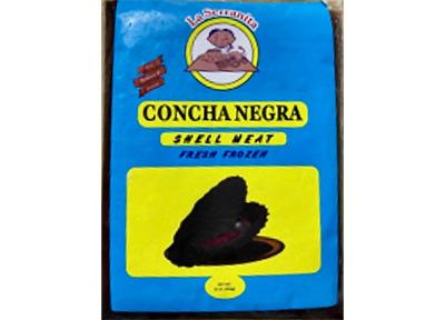 A package of Concha Negra Shell Meat
