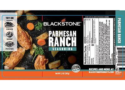 Blackstone Parmesan Ranch Seasoning label