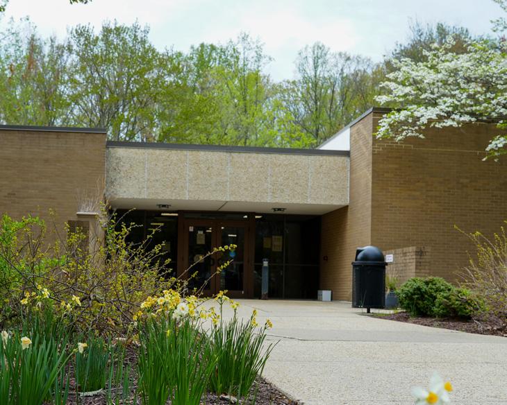Photo of the Health Annex Building entrance