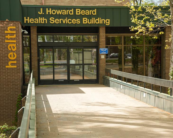 Photo of the Health Services Building Entrance