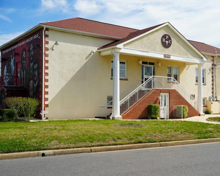 Photo of the Parole Health Center building