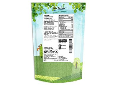 Package of Food to Live Greens